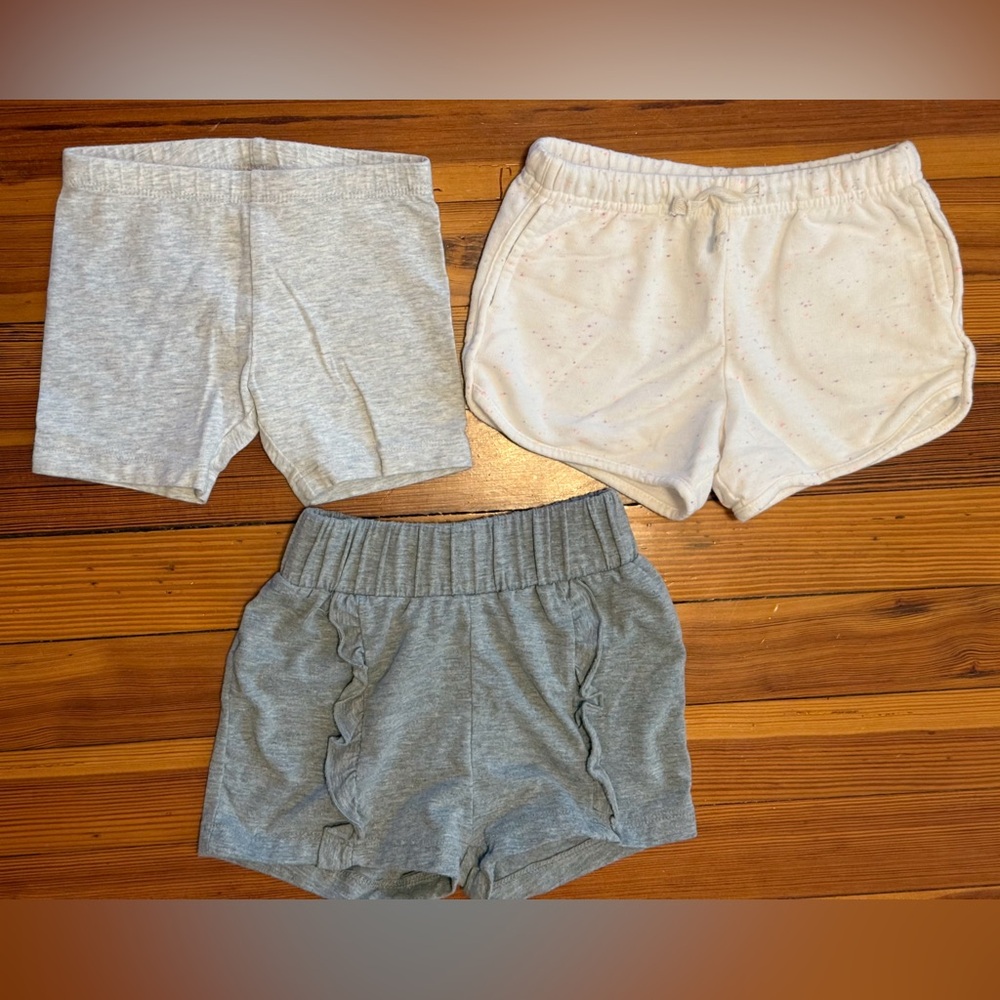3 Item Lot of Toddler Girl Shorts
